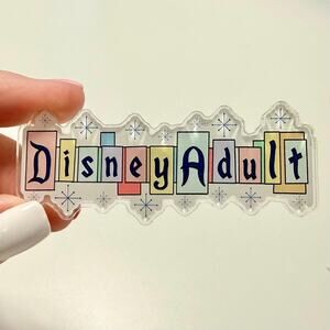 Retro Magnet for Grown-Up Theme Park Fans | Colorful Mid-Century Style Magnet